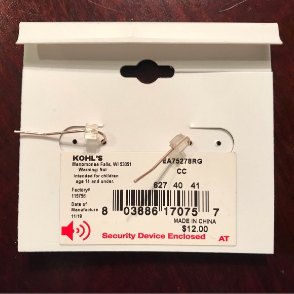 NWT! Lauren Conrad Gold-toned Filigree Double Drop Earrings - Picture 4 of 4